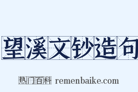 望溪文钞造句是什么意思的图片